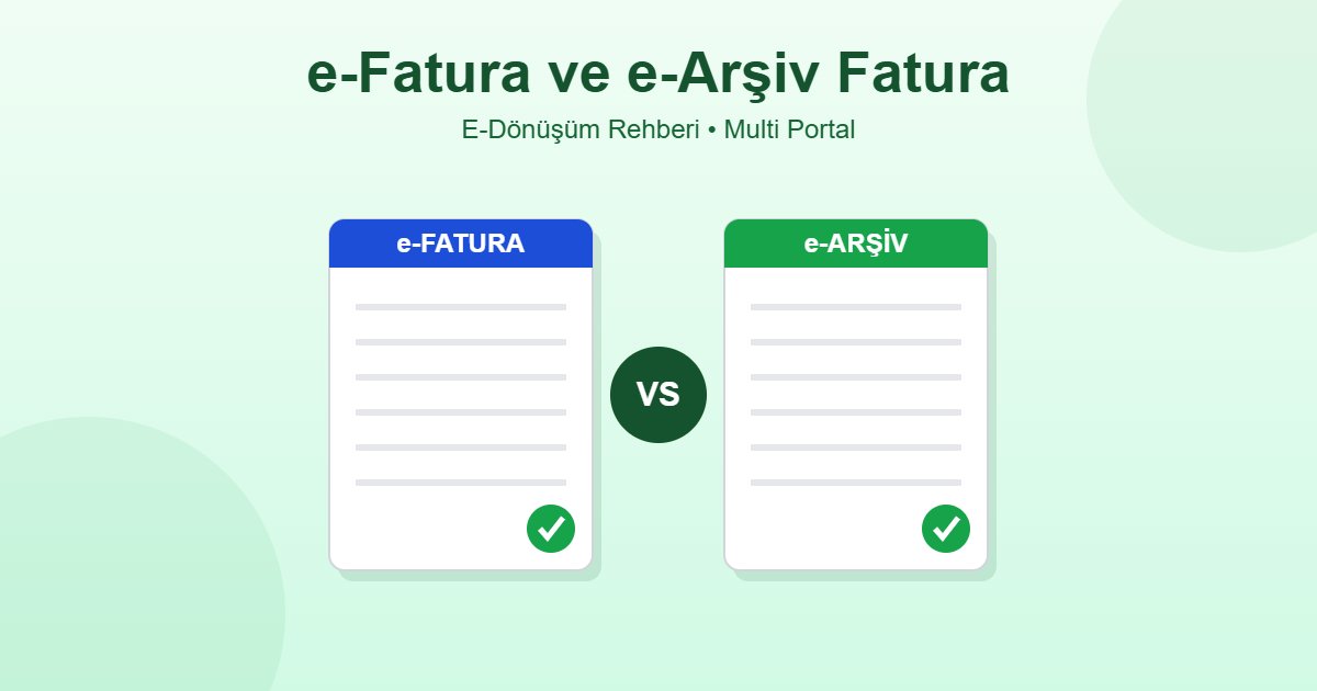 e-Fatura e-Arşiv farkları kapak görseli